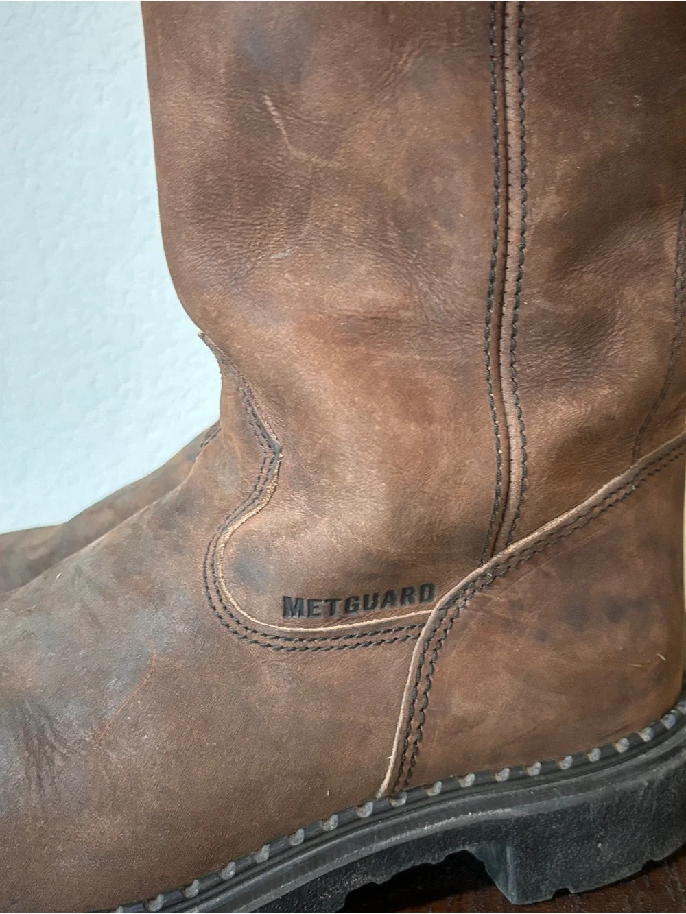 Red Wing Supersole Waterproof Steel Toe Metguard Pull-On Work Boots 8.5